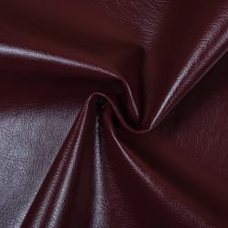 Ткань Дерматин (Кожзам) для мебели, цвет Бордовый (на отрез)  в Елеце