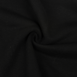 Ткань Футер 3-х нитка, Петля, цвет Черный (на отрез)  в Елеце
