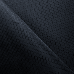 Ткань Оксфорд 300D PU Рип-Стоп СОТЫ, цвет Черный (на отрез)  в Елеце