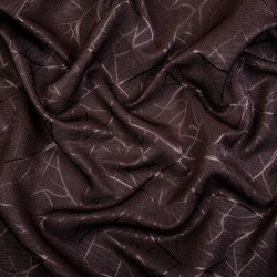 Ткань Блэкаут для штор &quot;Ледовое тиснение цвет Темно-Коричневый&quot; (на отрез)  в Елеце