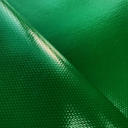 Ткань ПВХ 600 гр/м2 плотная, Зелёный (Ширина 150см), на отрез  в Елеце