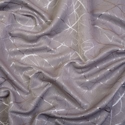 Ткань Блэкаут для штор светозатемняющая 75% &quot;Ледовое тиснение цвет Серый&quot; (на отрез)  в Елеце