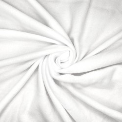 Флис Односторонний 130 гр/м2, цвет Белый (на отрез)  в Елеце