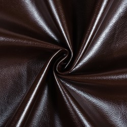 Ткань Дерматин (Кожзам) для мебели, цвет Темно-Коричневый (на отрез)  в Елеце