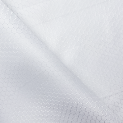 Ткань Оксфорд 300D PU Рип-Стоп СОТЫ, цвет Белый (на отрез)  в Елеце