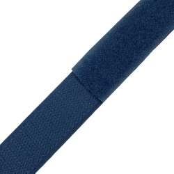 Контактная лента 25мм цвет Синий (велькро-липучка, на отрез)  в Елеце