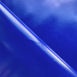 Ткань ПВХ 450 гр/м2, Синий (Ширина 160см), на отрез  в Елеце