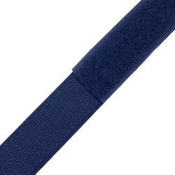 Контактная лента 25мм цвет Тёмно-Синий (Велькро-липучка), на отрез  в Елеце