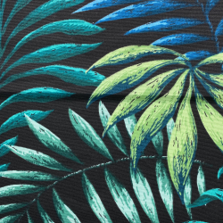Интерьерная ткань Дак (DUCK), принт &quot;Тропические листья&quot; (на отрез)  в Елеце