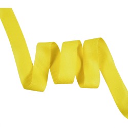 Окантовочная лента-бейка, цвет Жёлтый 22мм (на отрез)  в Елеце